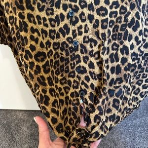 Women’s dress shirt leopard
